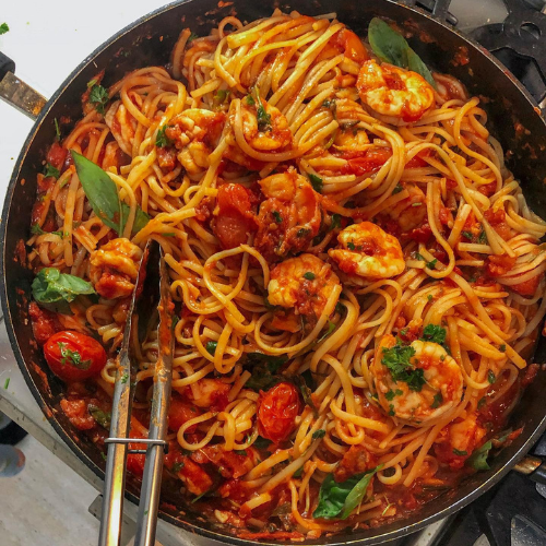 Spicy Prawn Linguine Recipe - Jessica Nguyuen – Jessica Nguyen