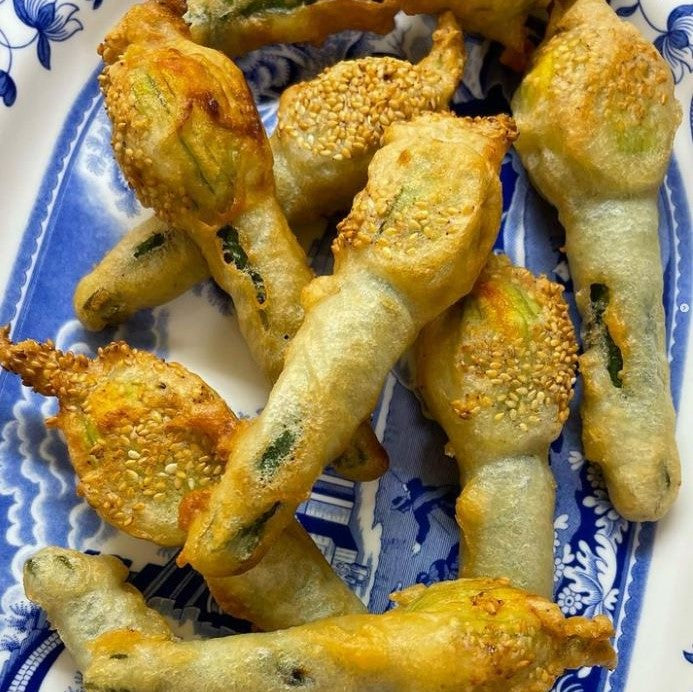 Jessica Nguyen's Prawn Stuffed Zucchini Flowers