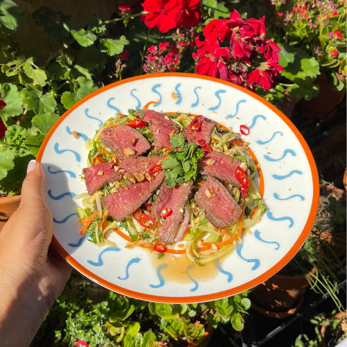 Vietnamese Style Beef & Green Mango Salad