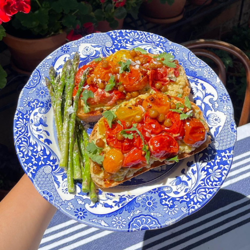 Smashed Chick Pea on Toast