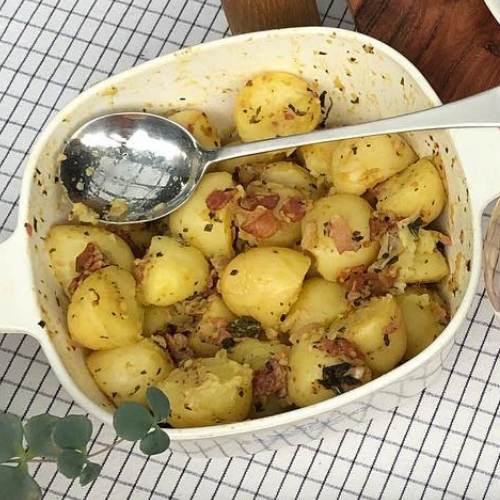 Potato Salad with Crispy Pancetta & Sage