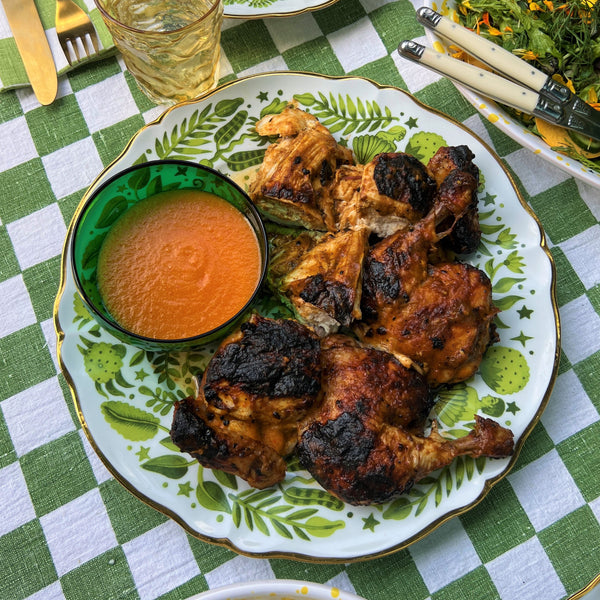 Mango & Peach Butterflied BBQ Chicken