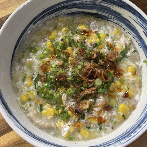 Chicken, Corn & Egg Drop Soup