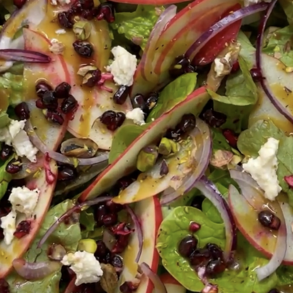 Apple, Pomegranate, Pistachio & Goat's Cheese Salad