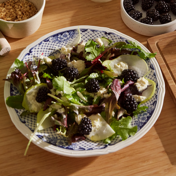 Blackberry, Pear and Stracciatella Salad